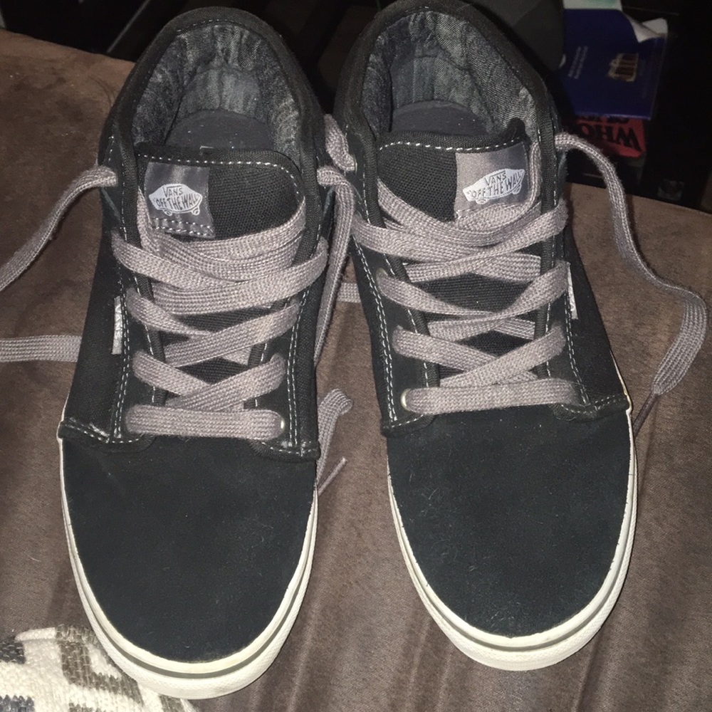 Black Vans sneakers